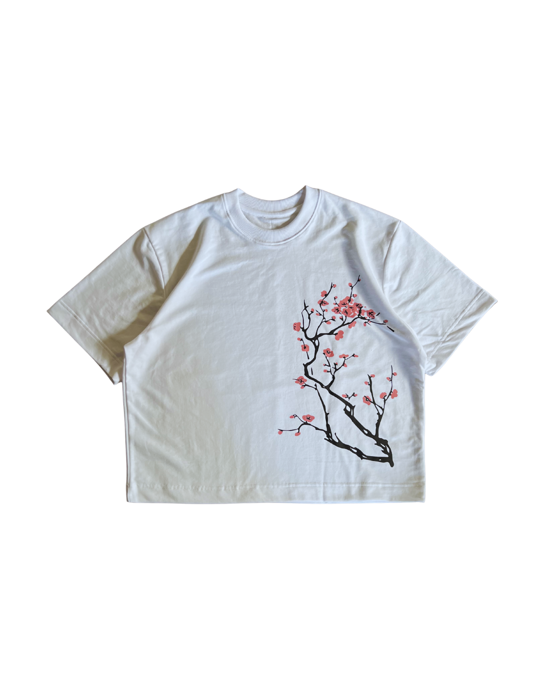 "blossom petals" crop tee